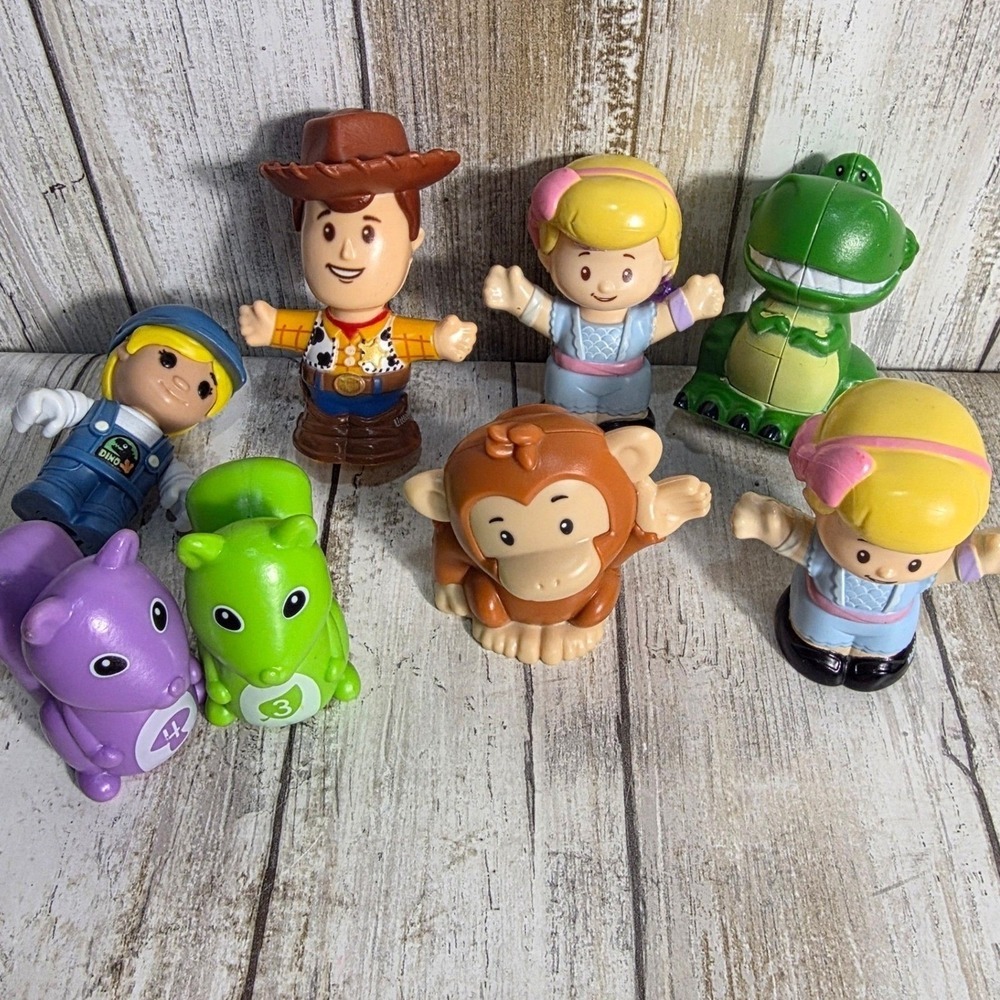 Fisher Price Little People Toy Story Disney Pixar Animals 8 Piece Figure Woody